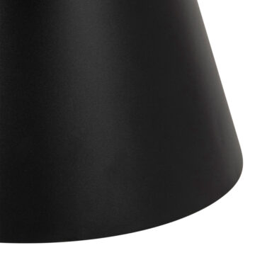 Soileil Round Ceramic Coffee Table in Black 65.7x40cm