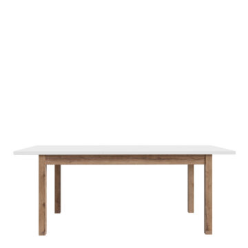 Wesley Light Grey Dining Table | Oak Finish | 160 – 207cm