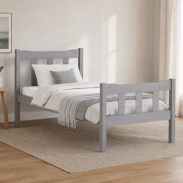 Heathrow Grey 3' Single Bed