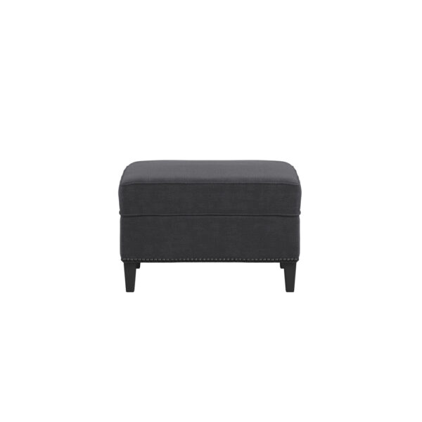 Atticus Anthracite Footstool | Assembly Required