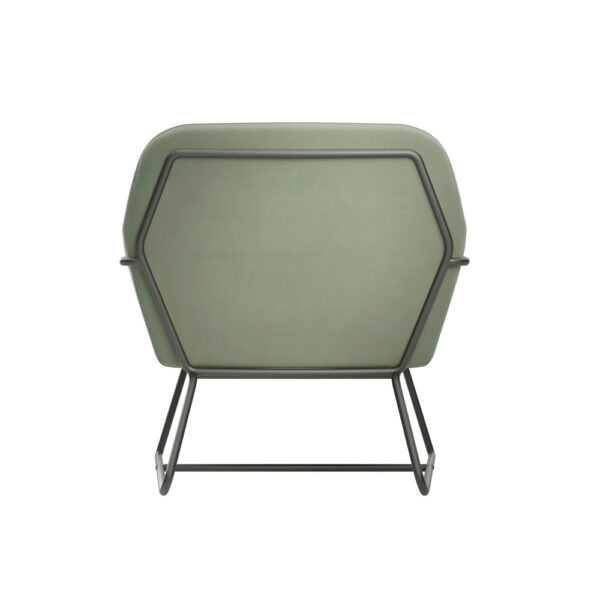 Lesley Armchair Sage Velvet / Matte Black | Assembly Required