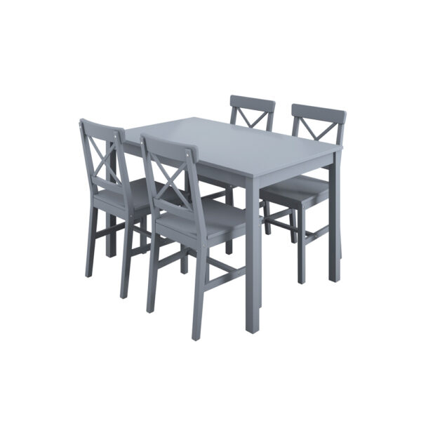 Frostford Anthracite Grey 4 Seater Dining Table | Assembly Required
