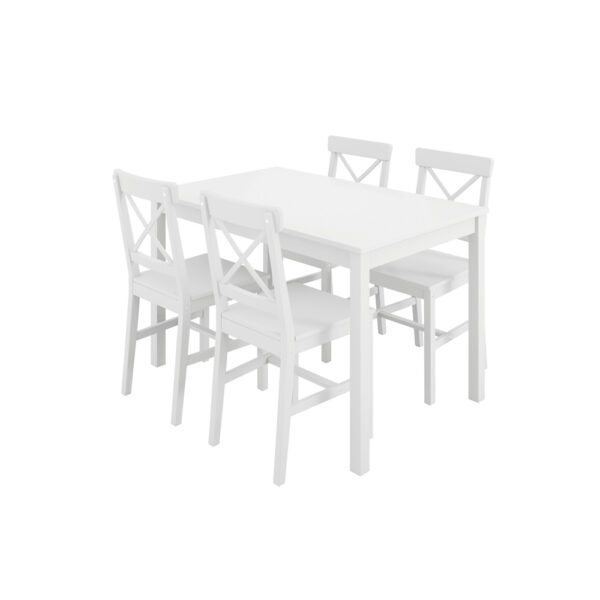 Frostford White 4 Seater Dining Table | Assembly Required