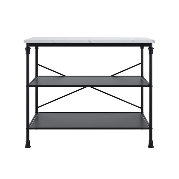 Fairmont Marble Effect Kitchen Island | Assembly Required