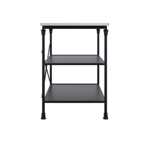 Fairmont Marble Effect Kitchen Island | Assembly Required
