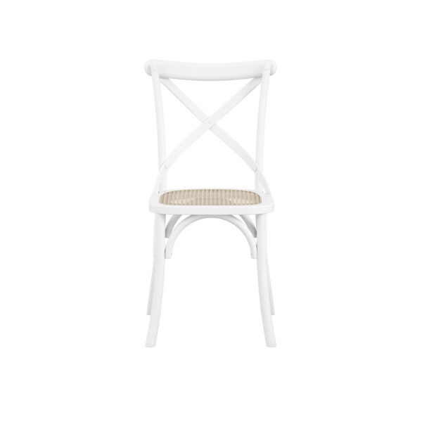 Fitzburg White / Cane Dining Chair - 2 Pack | Fully Assembled
