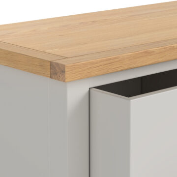 Langdale Grey 3 Drawer Bedside Cabinet | Assembled