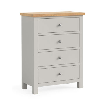 Langdale Grey 4 Drawer Chest | Assembled