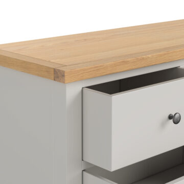 Langdale Grey 2 Over 3 Chest of Drawers | Assembled