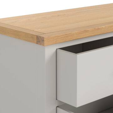 Langdale Grey 5 Drawer Tallboy | Assembled