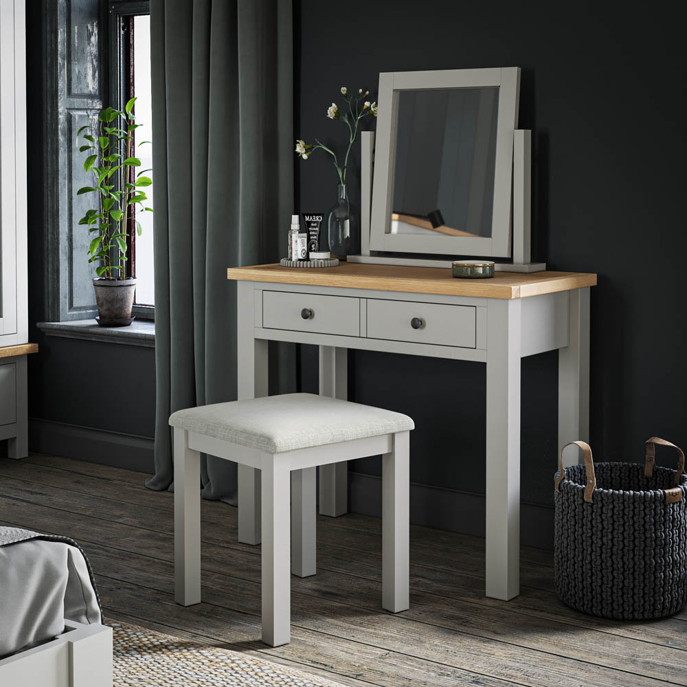 Langdale Grey Dressing Table Set | Oak World