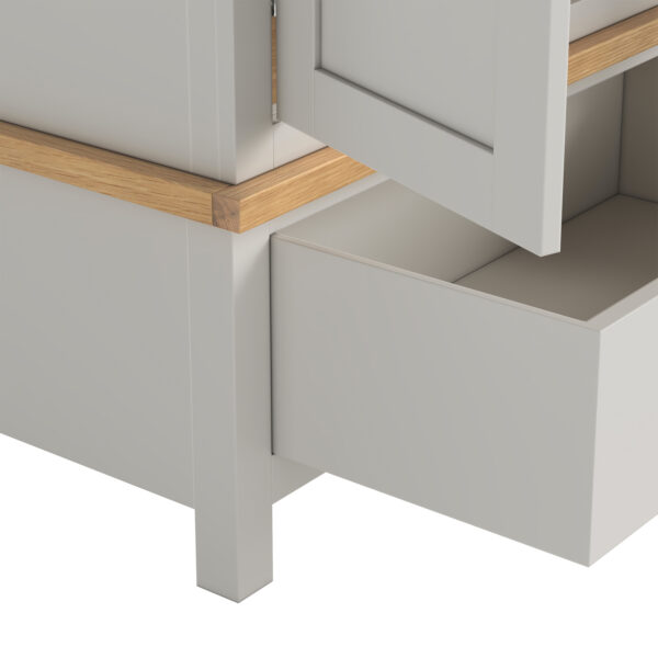 Langdale Grey Triple Wardrobe