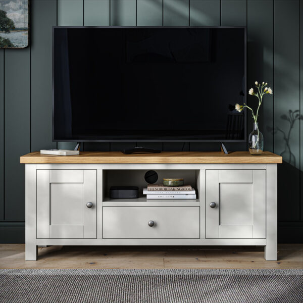 Langdale Grey Large TV Unit | Fully Assembled