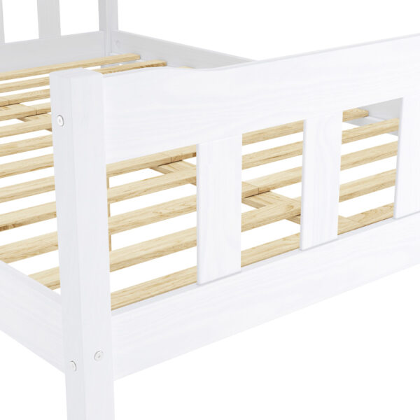 Heathrow White Double Bed | Assembly Required