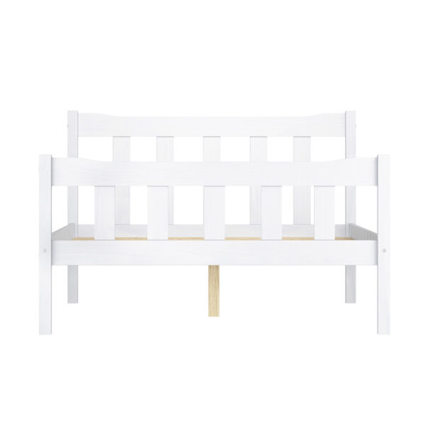 Heathrow White Double Bed | Assembly Required