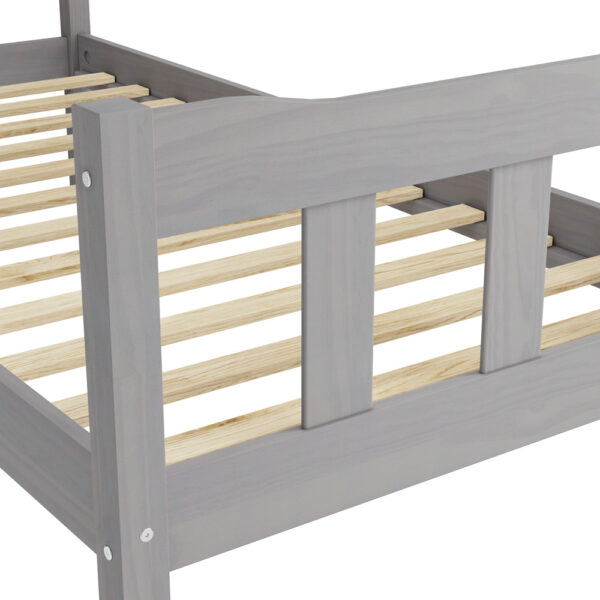 Heathrow Grey Single Bed | Assembly Required