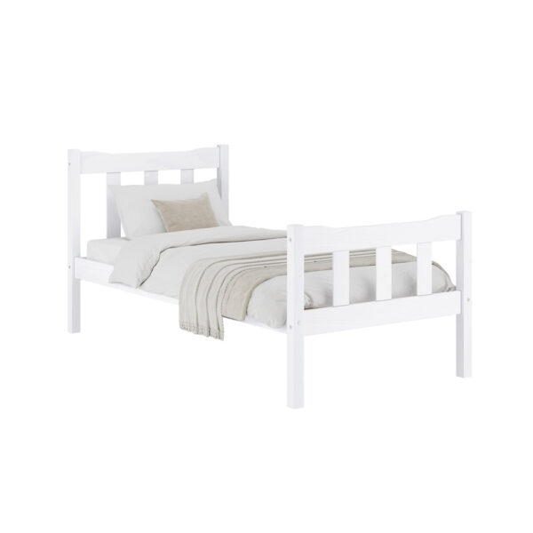 Heathrow White Single Bed | Assembly Required