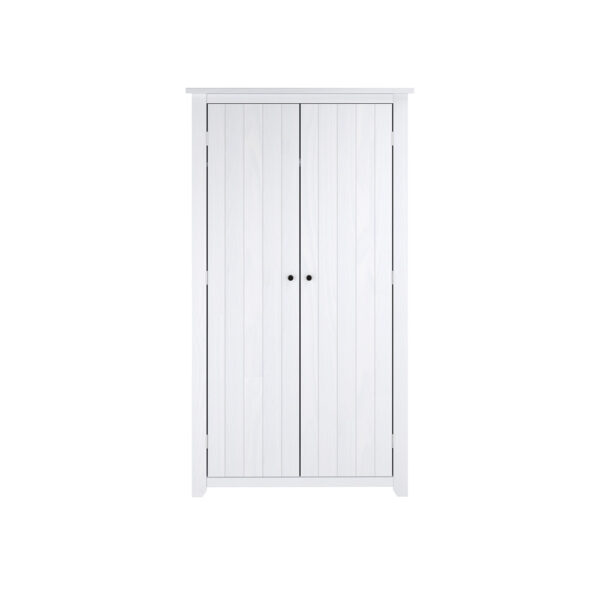Heathrow White 2 Door Wardrobe | Assembly Required