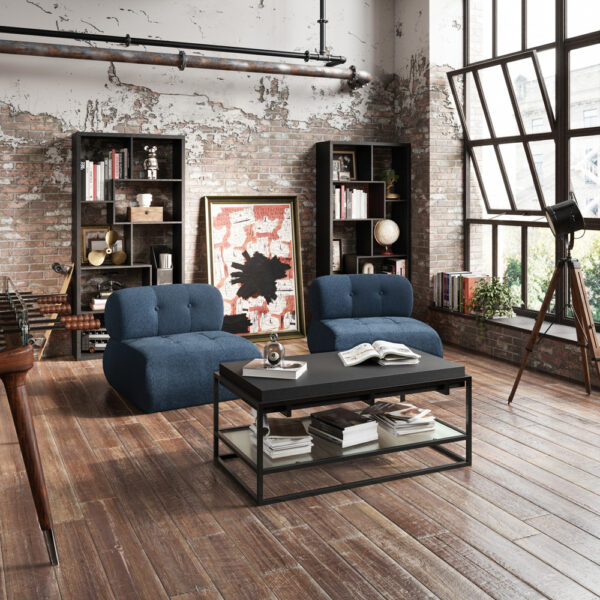 Reese Midnight Blue Chair | Fully Assembled