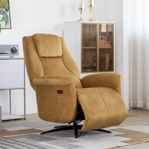Julius Swivel Electric Chair Amber | Assembly Required | Clearance