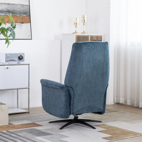 Julius Swivel Electric Chair Ocean Blue | Assembly Required