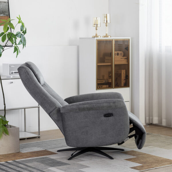 Julius Swivel Electric Chair Grey | Assembly Required