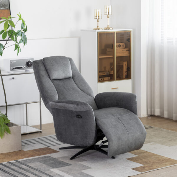Julius Swivel Electric Chair Grey | Assembly Required