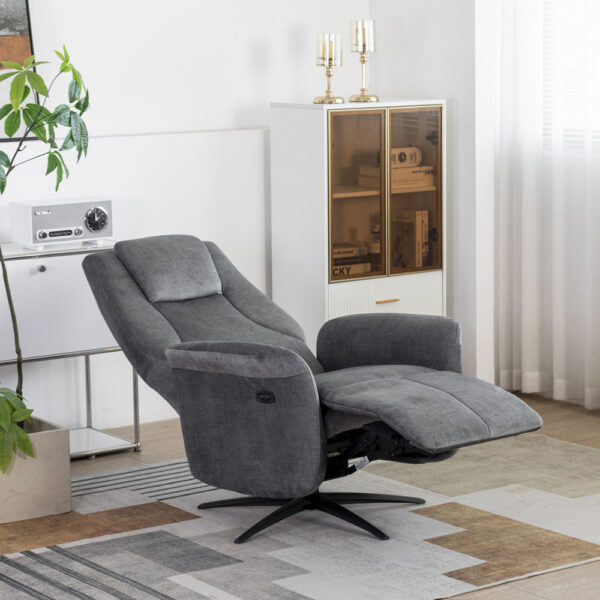 Julius Swivel Electric Chair Grey | Assembly Required