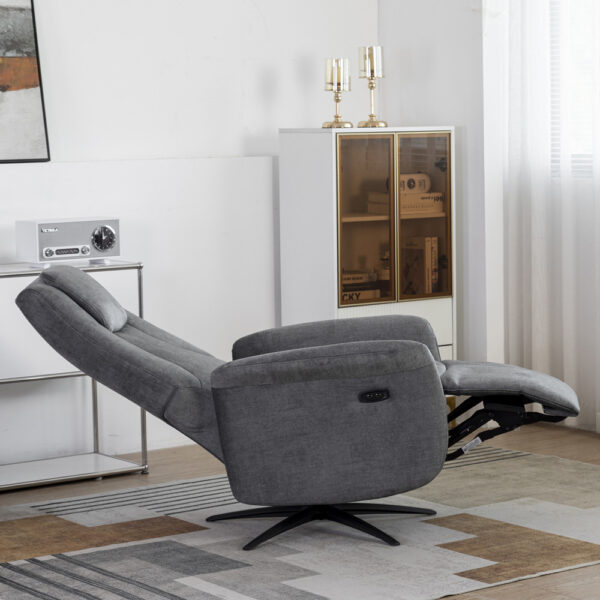 Julius Swivel Electric Chair Grey | Assembly Required