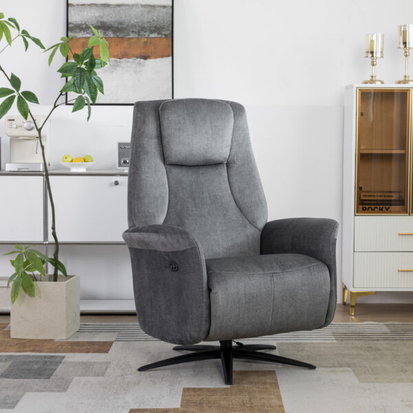 Julius Swivel Electric Chair Grey | Assembly Required