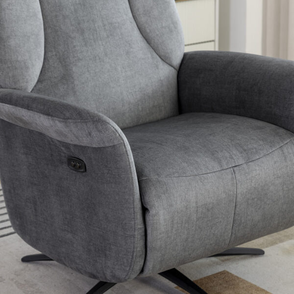 Julius Swivel Electric Chair Grey | Assembly Required