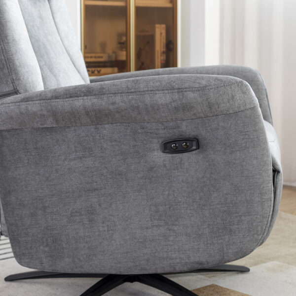 Julius Swivel Electric Chair Grey | Assembly Required