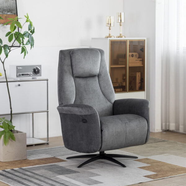 Julius Swivel Electric Chair Grey | Assembly Required