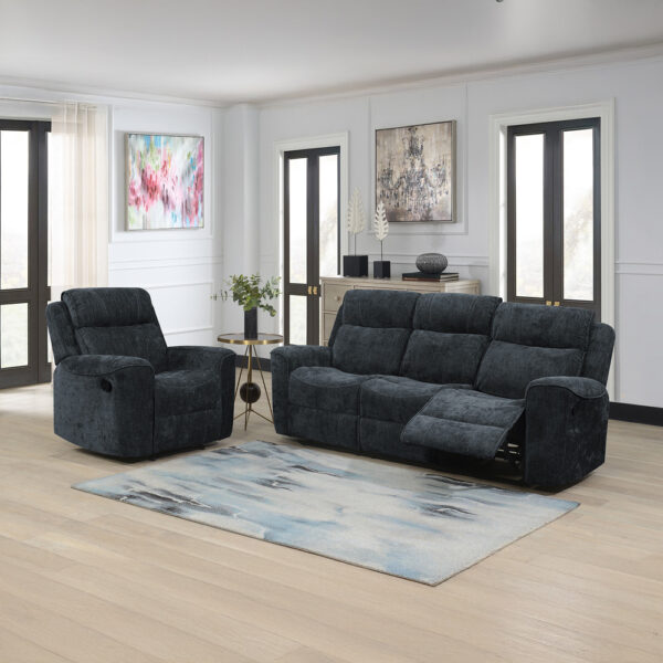 Ashbourne 3 Seater Recliner Dark Grey | Assembly Required