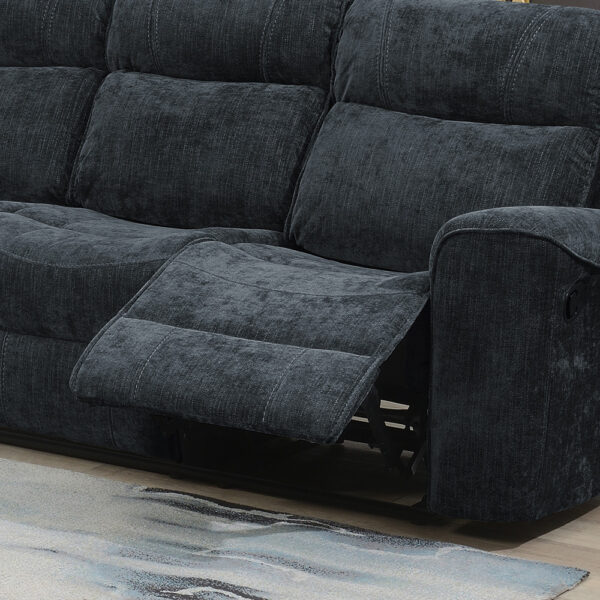 Ashbourne 3 Seater Recliner Dark Grey | Assembly Required