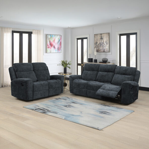 Ashbourne 2 Seater Recliner Dark Grey | Assembly Required