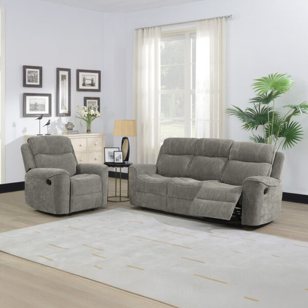 Ashbourne 3 Seater Recliner Light Grey | Assembly Required
