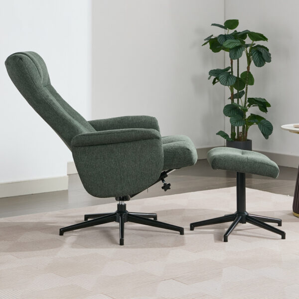 Celeste TV Chair & Stool Winter Moss | Assembly Required