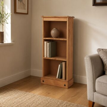 Azusa Low Narrow Bookcase