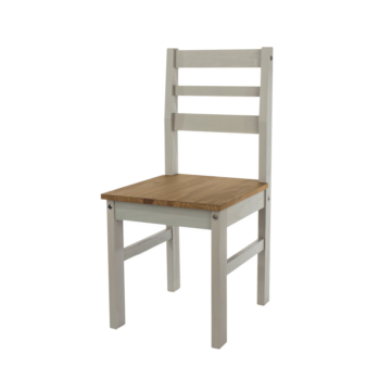 Azusa Pair of Grey Linea Ladder Back Chairs