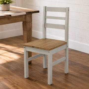 Azusa Pair of Grey Linea Ladder Back Chairs