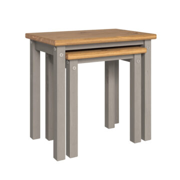 Azusa Grey Linea Nest of 2 Tables | Pine Top