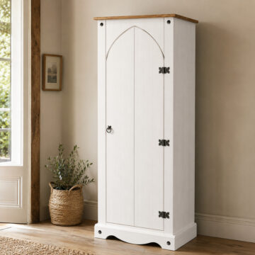 Azusa White Vestry Cupboard