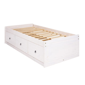 Azusa White 3′ Single Cabin Bed