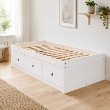 Azusa White 3' Single Cabin Bed