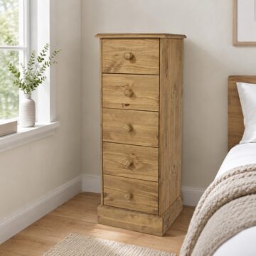 Bourton 5 Drawer Narrow Chest