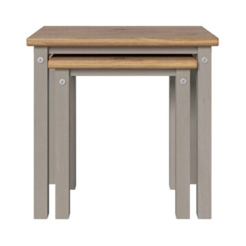 Azusa Grey Linea Nest of 2 Tables | Pine Top