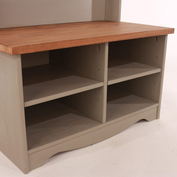 Azusa Grey Hall Shoe Bench With Hat & Coat Rack | Assembly Required