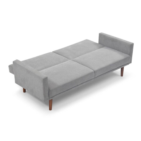 Relax Linen Effect 3 Seater Sofa Bed - Grey | Assembly Required