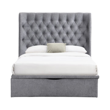 Kara Grey 5′ King Size Bed